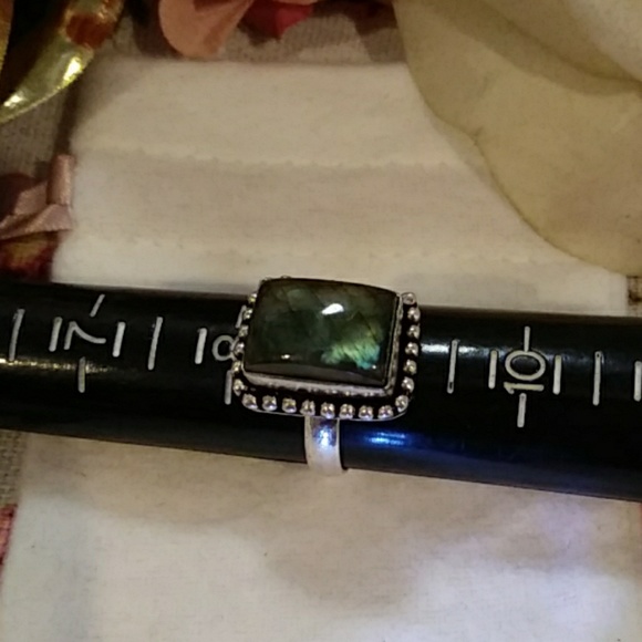 Natural Dark Jasper Gemstone Sterling Silver 💍 - Picture 7 of 7